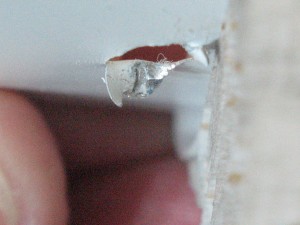Damaged Fabric Stiffener
